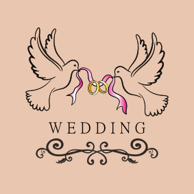Brown, Wedding,150x150cm