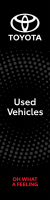 Black, Toyota Used Vehicles Flag