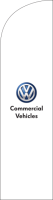 White, Volkswagen Commercial Vehicles Feather Flag
