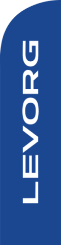 Blue, Subaru LEVORG Feather Flag 75 cm x 300 cm