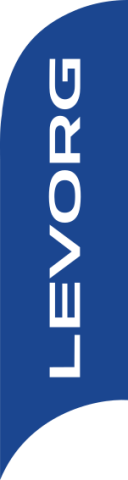 Blue, Subaru LEVORG Feather Flag 80 cm x 300 cm