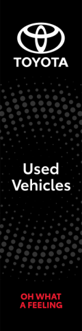 Black, Toyota Used Vehicles Flag