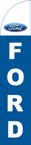 Blue White, Ford(logo)FORD(stacked), 70x320cm