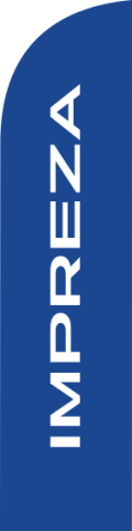 Blue, Subaru IMPREZA, 75x300cm