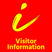 Red, Visitor Information,90x90cm