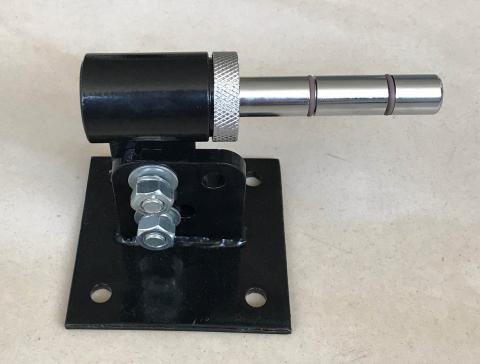Black Metal Mounted Flag Pole Holder Bracket