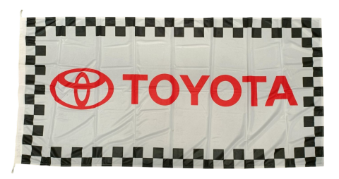 Toyota Racing Car Flag