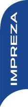 Blue, Subaru IMPREZA Feather Flag 80 cm x 300 cm