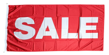 Sale Flag, Red, 180x90 cm