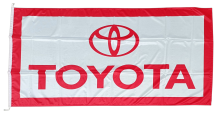 Quality, TOYOTA White Outdoor Flag 180x90cm