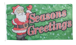 Seasons Greetings Flag 180x90cm Green