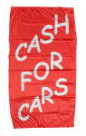 Cash 4 Cars Red2 90x180cm