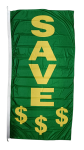 Save $$$ Flag Green 90x180cm