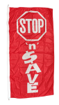 Stop 'n' Save Flag Red 90x180c,