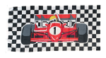 Quality 'International Racing' Pole Flag, 180x90 cm